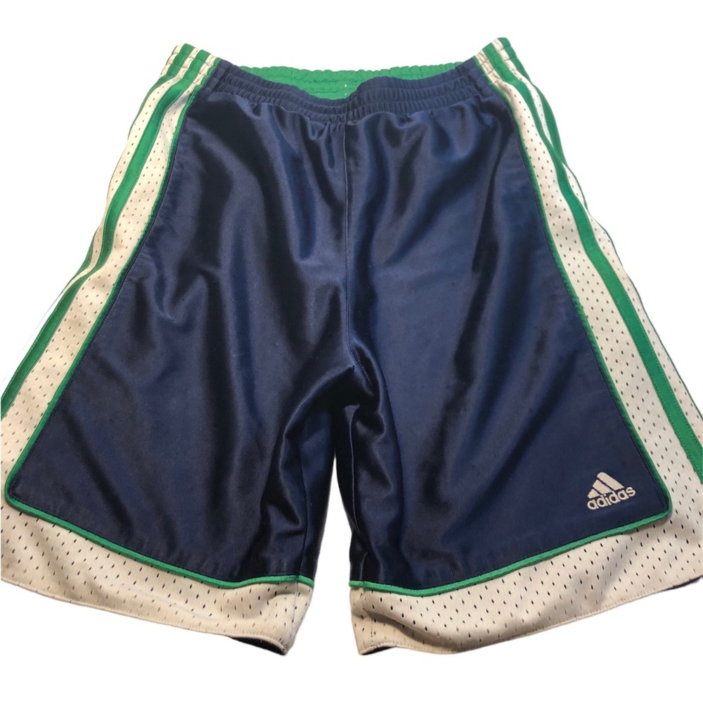Vintage Reversible Adidas Boys XL Men small Shorts elastic waist draw string
